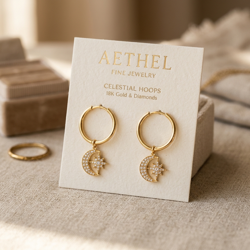 Celestial Starlight Hoops